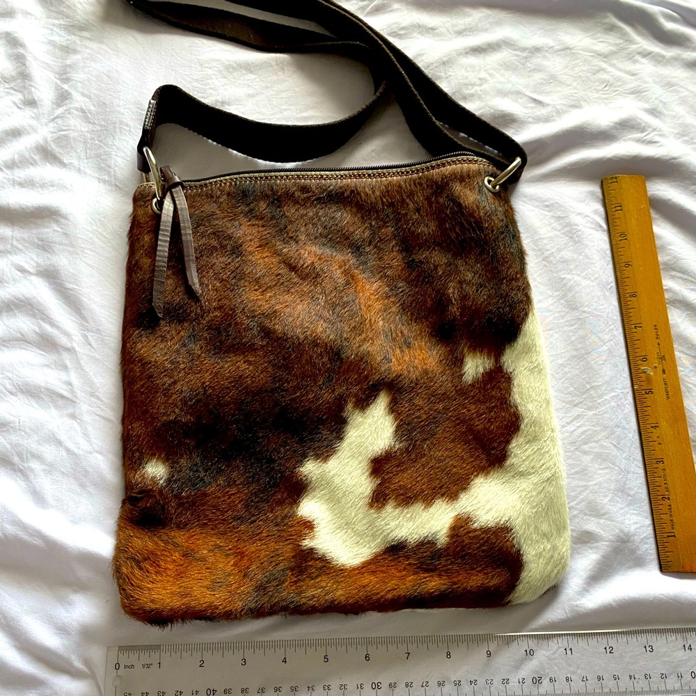 EUC Maurizio Taiuti Faux Fur Crossbody Bag